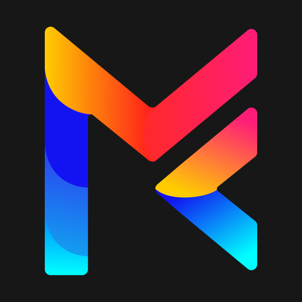 <b> It is a logo for letters MK </b>