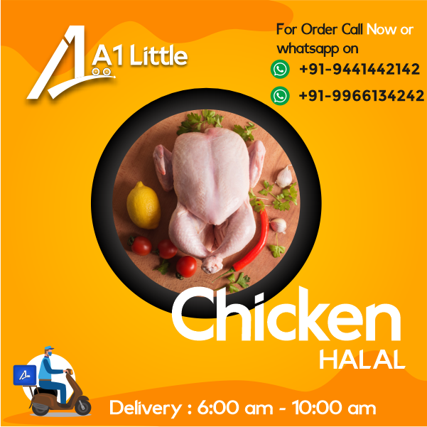 <b> Online meat delivery app advertisement poster in social media   </b> 