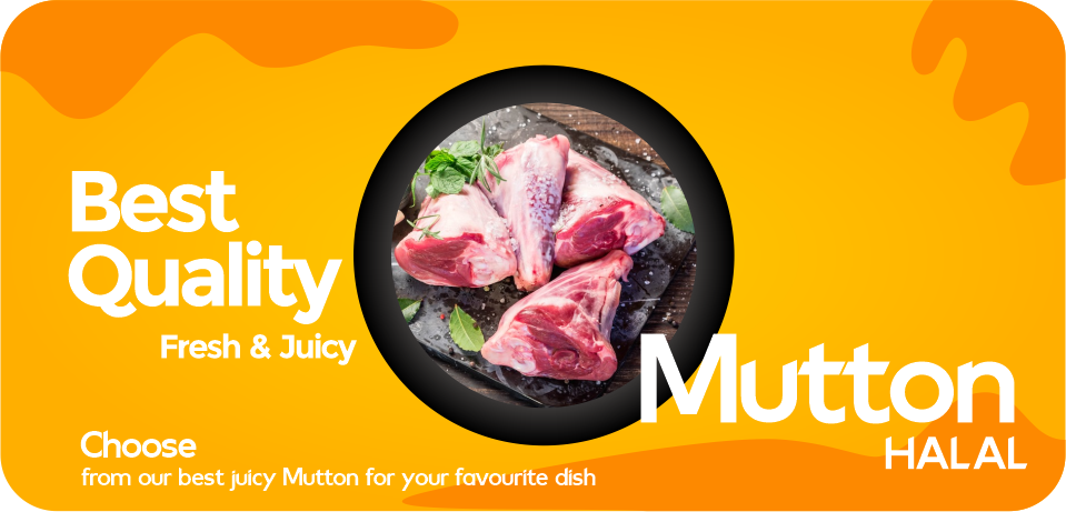 <b> A1 Little social media banner, it is a online meat delivery app </b>